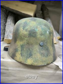 WW2 M40 German Helmet WWII M 40. Combat helmet size 64 Free Shipping