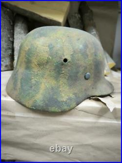 WW2 M40 German Helmet WWII M 40. Combat helmet size 64 Free Shipping