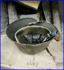 WW2 M40 German Helmet WWII M 40. Combat helmet size 64 Free Shipping