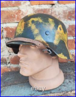 WW2 M40 German Helmet WWII M40 Combat helmet size 64 have namber