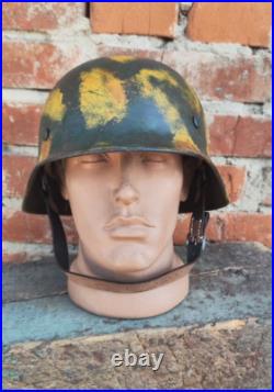 WW2 M40 German Helmet WWII M40 Combat helmet size 64 have namber