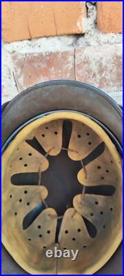 WW2 M40 German Helmet WWII M40 Combat helmet size 64 have namber