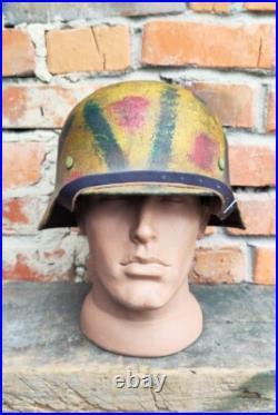WW2 M40 German Helmet WWII M40 Combat helmet size 66. Free Shipping
