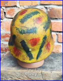 WW2 M40 German Helmet WWII M40 Combat helmet size 66. Free Shipping