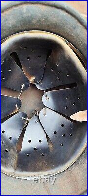 WW2 M40 German Helmet WWII M40 Combat helmet size 66. Free Shipping