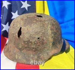 WW2 M40 German Helmet WWII Original size 62 battlefields Free Shipping