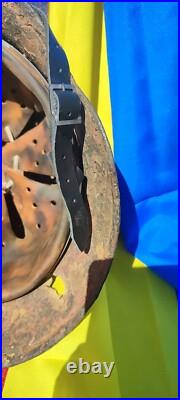 WW2 M40 German Helmet WWII Original size 62 battlefields Free Shipping