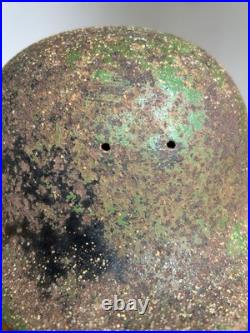 WW2 M40 Green Camo German Helmet