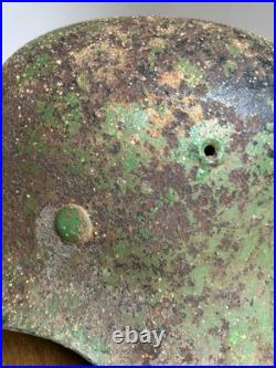 WW2 M40 Green Camo German Helmet