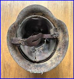 WW2 M40 Green Camo German Helmet