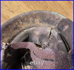 WW2 M40 Green Camo German Helmet