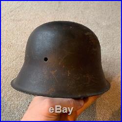 WW2 M42 German Helmet Original condition Found in Normandy