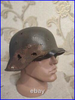 WW2 M42 German Helmet WWII M 42. Combat helmet