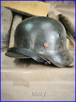 WW2 M42 German Helmet WWII M 42. Combat helmet. Size 64