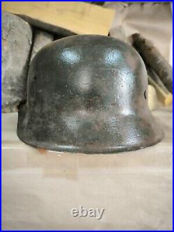 WW2 M42 German Helmet WWII M 42. Combat helmet. Size 64