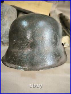 WW2 M42 German Helmet WWII M 42. Combat helmet. Size 64