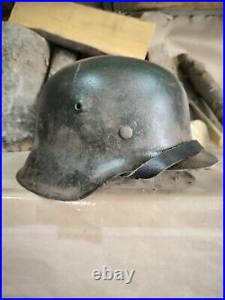 WW2 M42 German Helmet WWII M 42. Combat helmet. Size 64