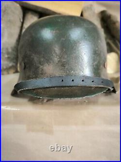 WW2 M42 German Helmet WWII M 42. Combat helmet. Size 64