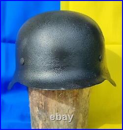 WW2 M42 German Helmet WWII M 42. Combat helmet. Size 66