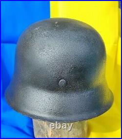 WW2 M42 German Helmet WWII M 42. Combat helmet. Size 66