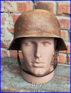 WW2 M42 German Helmet WWII M 42. Combat helmet size 62