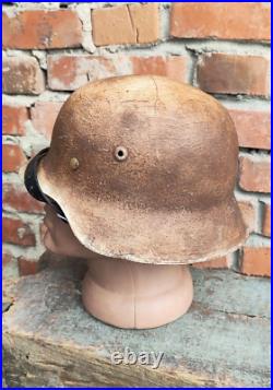 WW2 M42 German Helmet WWII M 42. Combat helmet size 62