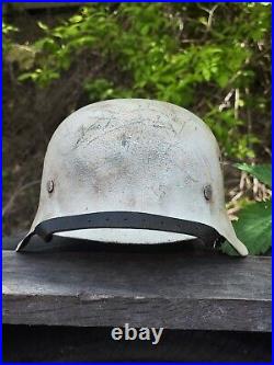 WW2 M42 German Helmet WWII M 42. Combat helmet size 64