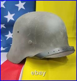 WW2 M42 German Helmet WWII M 42. Combat helmet size 64