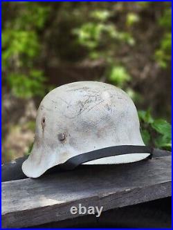 WW2 M42 German Helmet WWII M 42. Combat helmet size 64