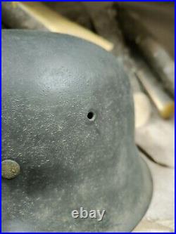 WW2 M42 German Helmet WWII M 42. Combat helmet size 64