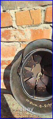 WW2 M42 German Helmet WWII M 42. Combat helmet size 64