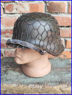 WW2 M42 German Helmet WWII M 42. Combat helmet size 64