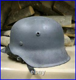 WW2 M42 German Helmet WWII M 42. Combat helmet size 64 Free Shipping WW2 M42 German Helmet WWII M 42. Combat helmet size 64 Free Shipping