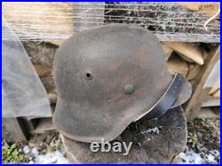 WW2 M42 German Helmet WWII M 42. Combat helmet size 64 Free Shipping