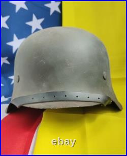 WW2 M42 German Helmet WWII M 42. Combat helmet size 64 Free Shipping