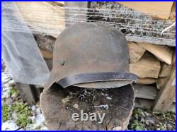 WW2 M42 German Helmet WWII M 42. Combat helmet size 64 Free Shipping