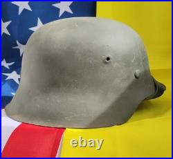 WW2 M42 German Helmet WWII M 42. Combat helmet size 64 Free Shipping
