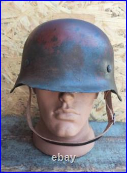 WW2 M42 German Helmet WWII M 42 Combat helmet size 64 Free Shipping WW2 M42 German Helmet WWII M 42 Combat helmet size 64 Free Shipping