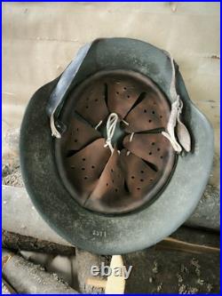 WW2 M42 German Helmet WWII M 42. Combat helmet size 64 Free Shipping
