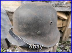 WW2 M42 German Helmet WWII M 42. Combat helmet size 64 Free Shipping