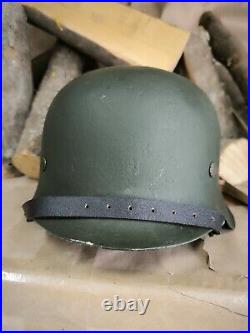 WW2 M42 German Helmet WWII M 42. Combat helmet size 66