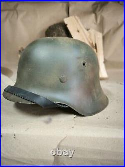 WW2 M42 German Helmet WWII M 42. Combat helmet size 66