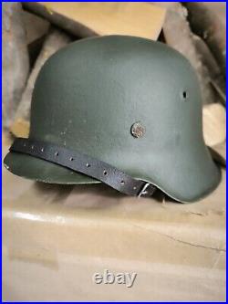 WW2 M42 German Helmet WWII M 42. Combat helmet size 66