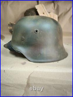 WW2 M42 German Helmet WWII M 42. Combat helmet size 66