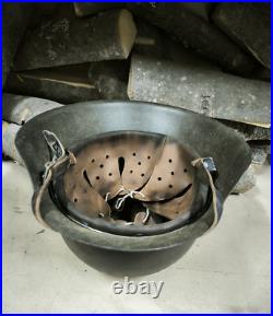 WW2 M42 German Helmet WWII M 42. Combat helmet size 66