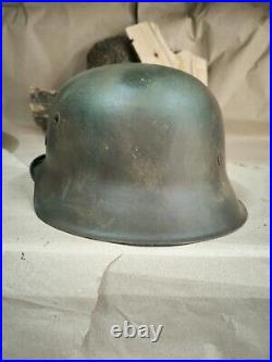 WW2 M42 German Helmet WWII M 42. Combat helmet size 66