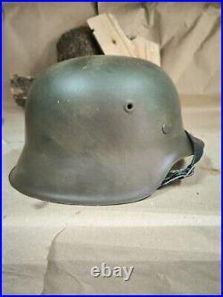 WW2 M42 German Helmet WWII M 42. Combat helmet size 66