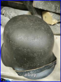 WW2 M42 German Helmet WWII M 42. Combat helmet size 66