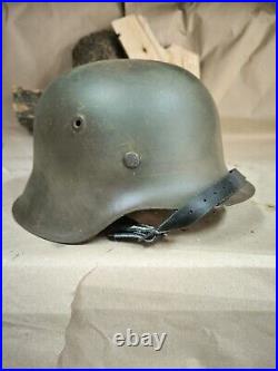 WW2 M42 German Helmet WWII M 42. Combat helmet size 66