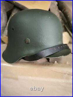 WW2 M42 German Helmet WWII M 42. Combat helmet size 66